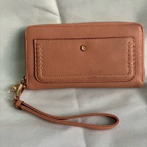 LC Lauren Conrad Tan Wristlet Clutch